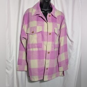 Women's Banana Republic Plaid Shacket, Oversized, So Soft & Warm | Sz‎ Medium